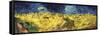 Wheat Field with Crows-Vincent van Gogh-Framed Stretched Canvas