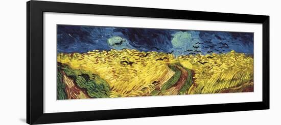 Wheat Field with Crows-Vincent van Gogh-Framed Art Print