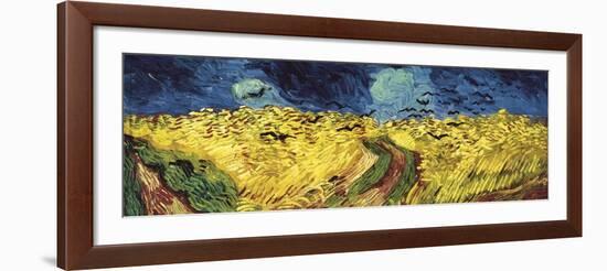 Wheat Field with Crows-Vincent van Gogh-Framed Art Print