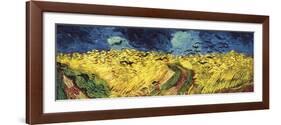 Wheat Field with Crows-Vincent van Gogh-Framed Art Print