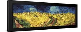 Wheat Field with Crows-Vincent van Gogh-Framed Art Print