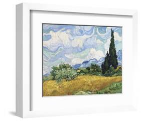 Wheat Field with Cypresses, 1889-Vincent van Gogh-Framed Art Print