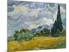 Wheat Field with Cypresses, 1889-Vincent van Gogh-Mounted Giclee Print