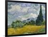 Wheat Field with Cypresses, 1889-Vincent van Gogh-Framed Giclee Print