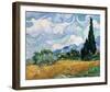 Wheat Field with Cypresses, July 1889-Vincent Van Gogh-Framed Giclee Print