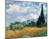 Wheat Field with Cypresses, July 1889-Vincent Van Gogh-Mounted Giclee Print