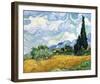 Wheat Field With Cypresses-Vincent Van Gogh-Framed Art Print