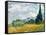 Wheat Field with Cypresses-Vincent van Gogh-Framed Stretched Canvas