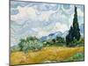 Wheat Field with Cypresses-Vincent van Gogh-Mounted Premium Giclee Print