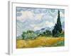 Wheat Field with Cypresses-Vincent van Gogh-Framed Premium Giclee Print