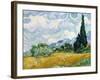 Wheat Field with Cypresses-Vincent van Gogh-Framed Premium Giclee Print