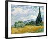 Wheat Field with Cypresses-Vincent van Gogh-Framed Premium Giclee Print