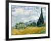 Wheat Field with Cypresses-Vincent van Gogh-Framed Premium Giclee Print