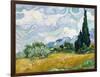 Wheat Field with Cypresses-Vincent van Gogh-Framed Giclee Print