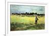 Wheat Field-Berthe Morisot-Framed Art Print