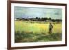Wheat Field-Berthe Morisot-Framed Art Print