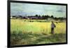 Wheat Field-Berthe Morisot-Framed Art Print