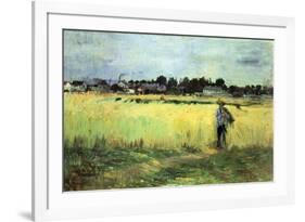 Wheat Field-Berthe Morisot-Framed Premium Giclee Print