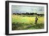 Wheat Field-Berthe Morisot-Framed Premium Giclee Print