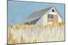 Wheat Fields Barn with Flag-Avery Tillmon-Mounted Premium Giclee Print