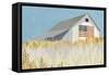 Wheat Fields Barn with Flag-Avery Tillmon-Framed Stretched Canvas