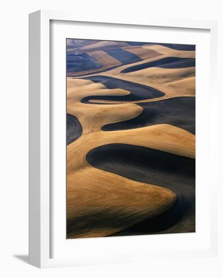 Wheat Fields of the Palouse Hills-Joseph Sohm-Framed Photographic Print