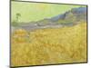 Wheat Fields with Reaper, Auvers-Vincent van Gogh-Mounted Giclee Print