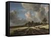 Wheat Fields-Jacob Isaaksz or Isaacksz van Ruisdael-Framed Stretched Canvas