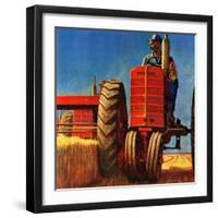 "Wheat Harvest", August 12, 1950-Mead Schaeffer-Framed Premium Giclee Print