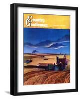"Wheat Harvest," Country Gentleman Cover, June 1, 1942-Dale Nichols-Framed Giclee Print
