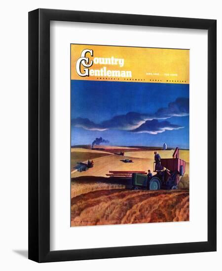 "Wheat Harvest," Country Gentleman Cover, June 1, 1942-Dale Nichols-Framed Premium Giclee Print