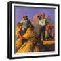 "Wheat Harvest,"July 1, 1943-Robert Riggs-Framed Giclee Print