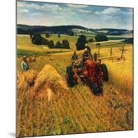 "Wheat Harvest,"July 1, 1945-F.P. Sherry-Mounted Giclee Print