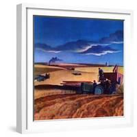 "Wheat Harvest,"June 1, 1942-Dale Nichols-Framed Giclee Print