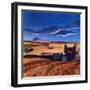 "Wheat Harvest,"June 1, 1942-Dale Nichols-Framed Premium Giclee Print