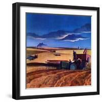 "Wheat Harvest,"June 1, 1942-Dale Nichols-Framed Giclee Print