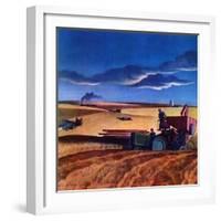 "Wheat Harvest,"June 1, 1942-Dale Nichols-Framed Giclee Print