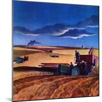 "Wheat Harvest,"June 1, 1942-Dale Nichols-Mounted Giclee Print