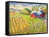 Wheat Harvest, Kamouraska, Quebec-Patricia Eyre-Framed Stretched Canvas