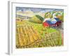 Wheat Harvest, Kamouraska, Quebec-Patricia Eyre-Framed Giclee Print