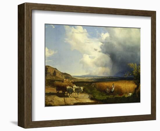 Wheat Harvest-Andras Marko-Framed Giclee Print