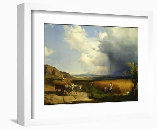 Wheat Harvest-Andras Marko-Framed Giclee Print