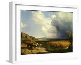 Wheat Harvest-Andras Marko-Framed Giclee Print