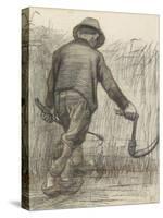 Wheat Mower with Hat, Seen from Behind, C. 1870-90-Vincent van Gogh-Stretched Canvas