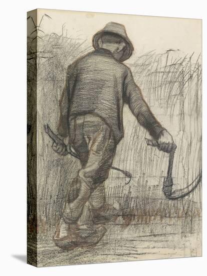 Wheat Mower with Hat, Seen from Behind, C. 1870-90-Vincent van Gogh-Stretched Canvas