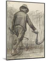 Wheat Mower with Hat, Seen from Behind, C. 1870-90-Vincent van Gogh-Mounted Art Print