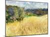 Wheatfield, 1879-Pierre-Auguste Renoir-Mounted Giclee Print