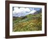 Wheatfield and Mountains, c.1889-Vincent van Gogh-Framed Art Print