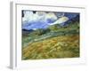 Wheatfield and Mountains, c.1889-Vincent van Gogh-Framed Giclee Print