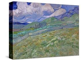 Wheatfield and Mountains, c.1889-Vincent van Gogh-Stretched Canvas